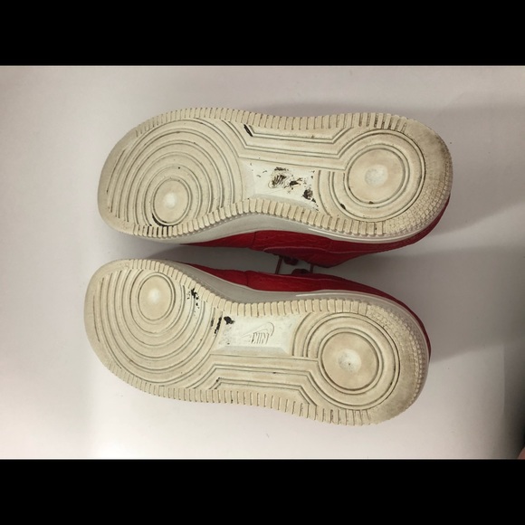 Nike Air Force 1 Red Snakeskin Scales Sz 10 - Picture 4 of 7